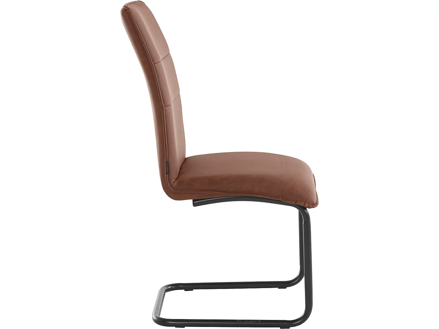 Mitzi | Chaises de salle à manger rembourrées lot de 2 en PU cognac