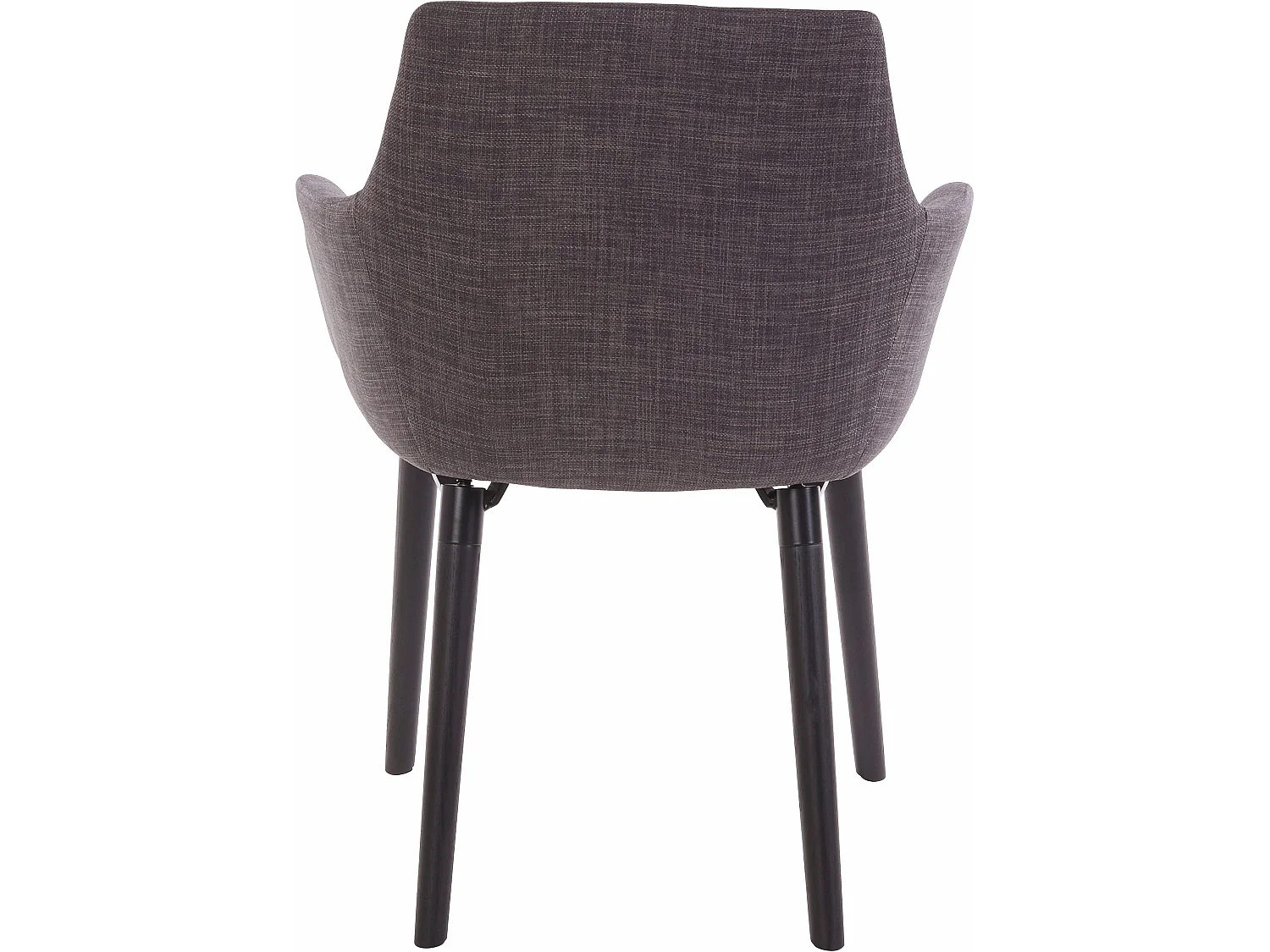 Bradford | Lot de 2 chaises de salle à manger rembourrées en tissu anthracite