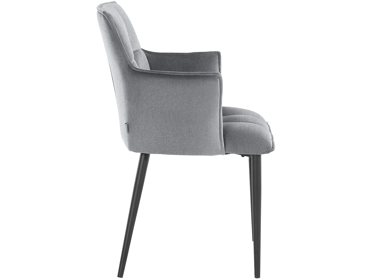 Set di 2 sedie da pranzo imbottite in tessuto intrecciato