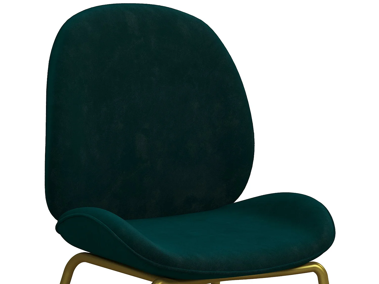 Astor | Chaise de salle à manger rembourrée en velours vert
