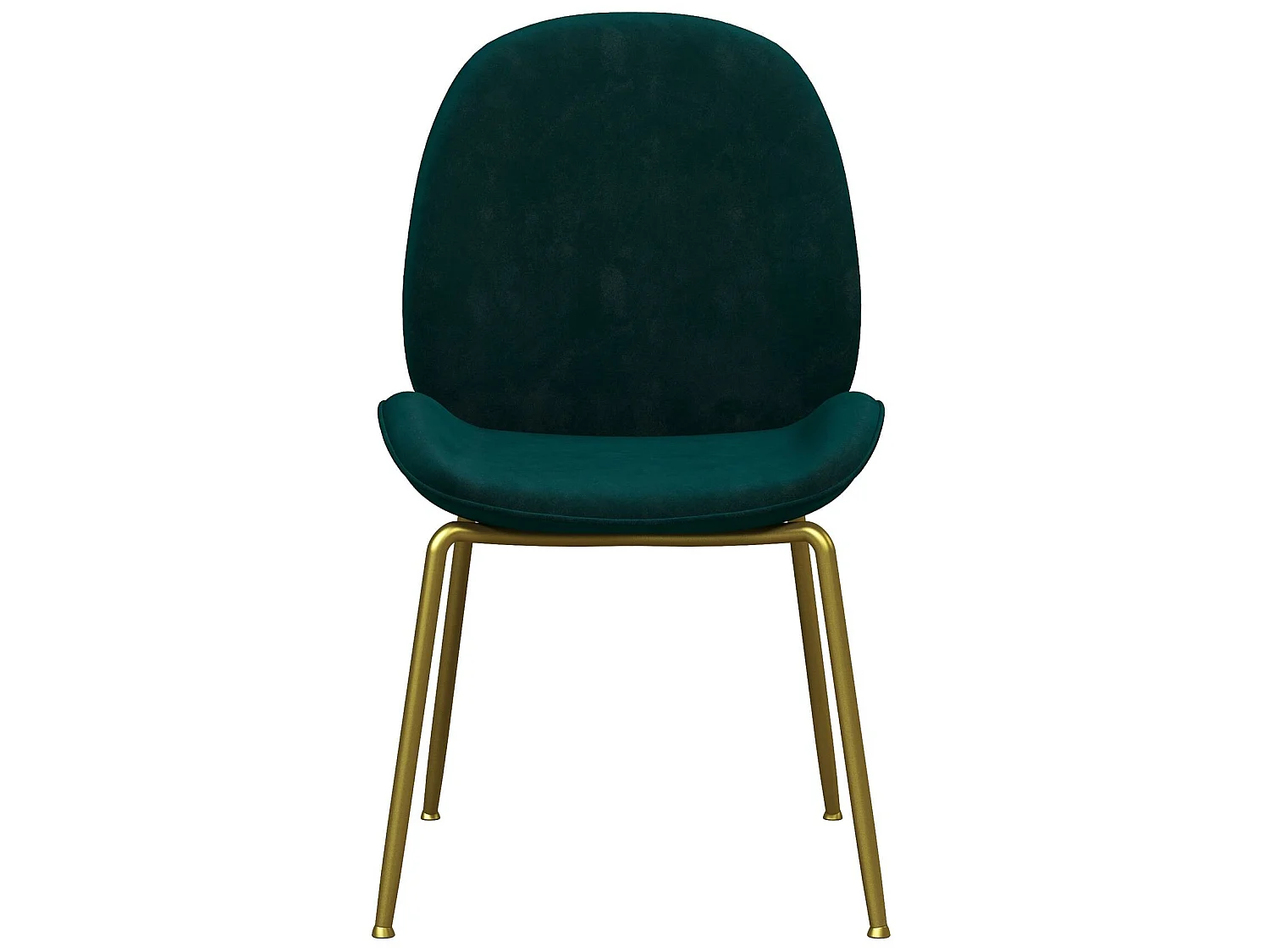 Astor | Chaise de salle à manger rembourrée en velours vert
