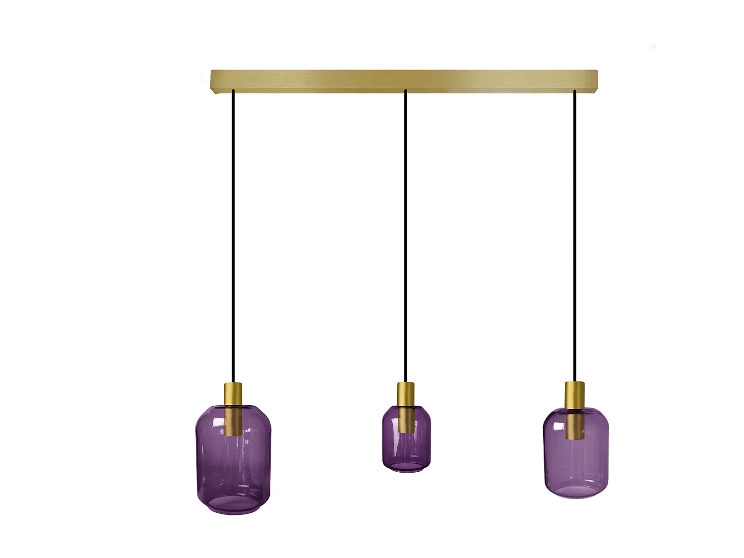 Lustre TOSEL ,métal,Dorado, H100xD20xP 60cm