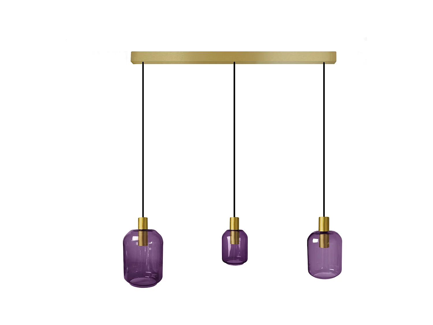 Lustre TOSEL ,métal,Dorado, H100xD20xP 60cm