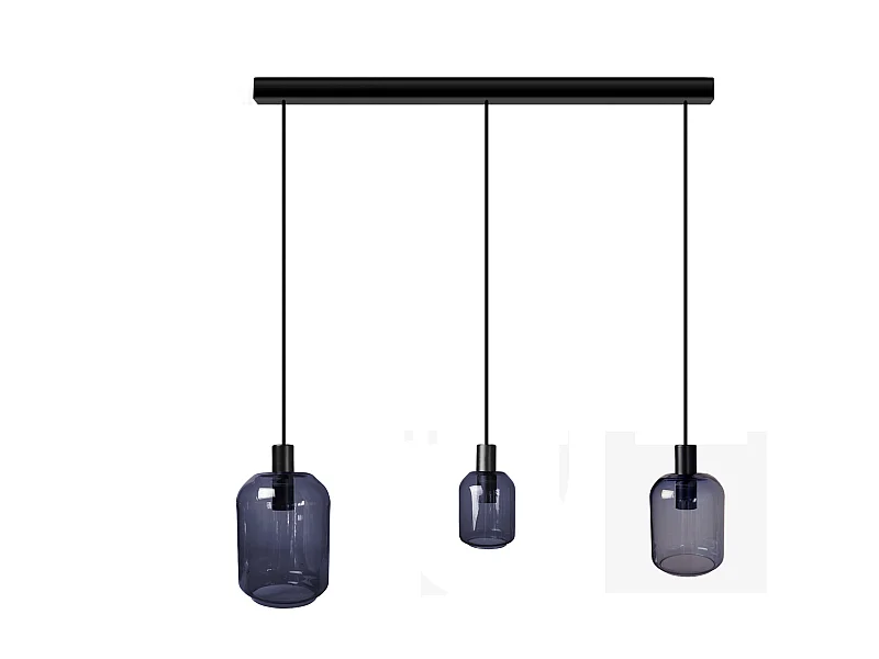 Suspensão TOSEL  SVALBARD SMB vidro bar transparente D60 x  H100  cm