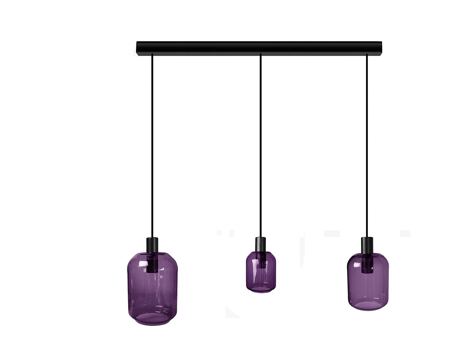 Suspensão TOSEL  SVALBARD SMB vidro bar pálido D60 x  H100  cm