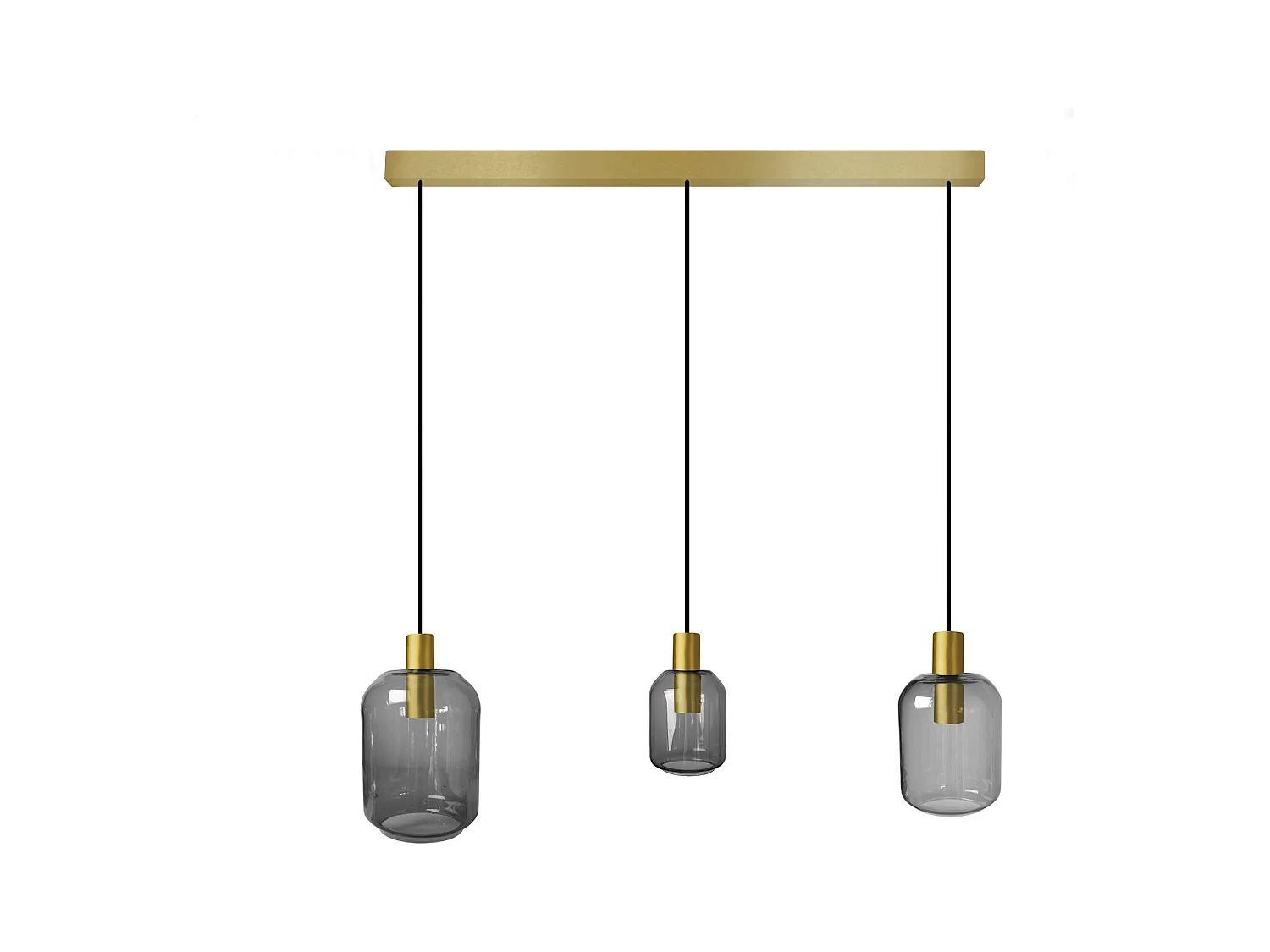 Lustre TOSEL ,métal,Gris , H 100xD20xP60  cm