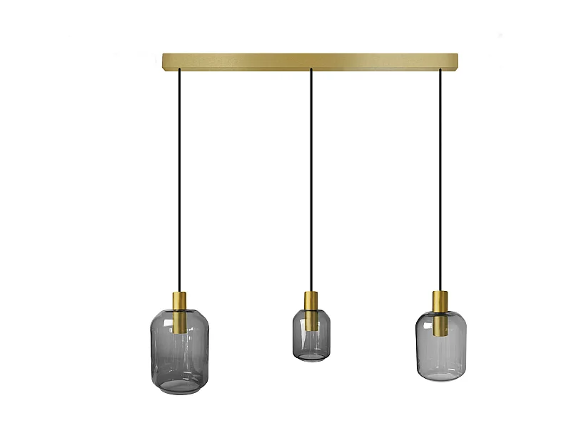 Suspensão TOSEL  SVALBARD SMB vidro bar lilás D60 x  H100  cm