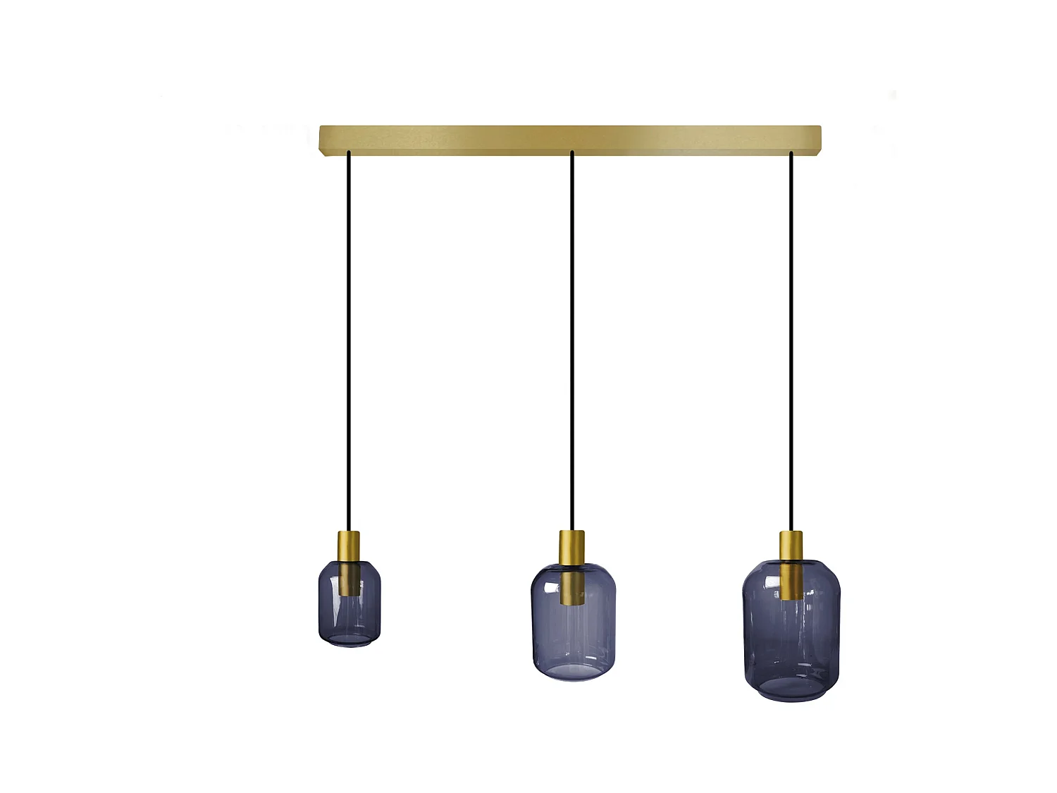 Lustre TOSEL ,métal,Azul, H 100xD20x P 60  cm