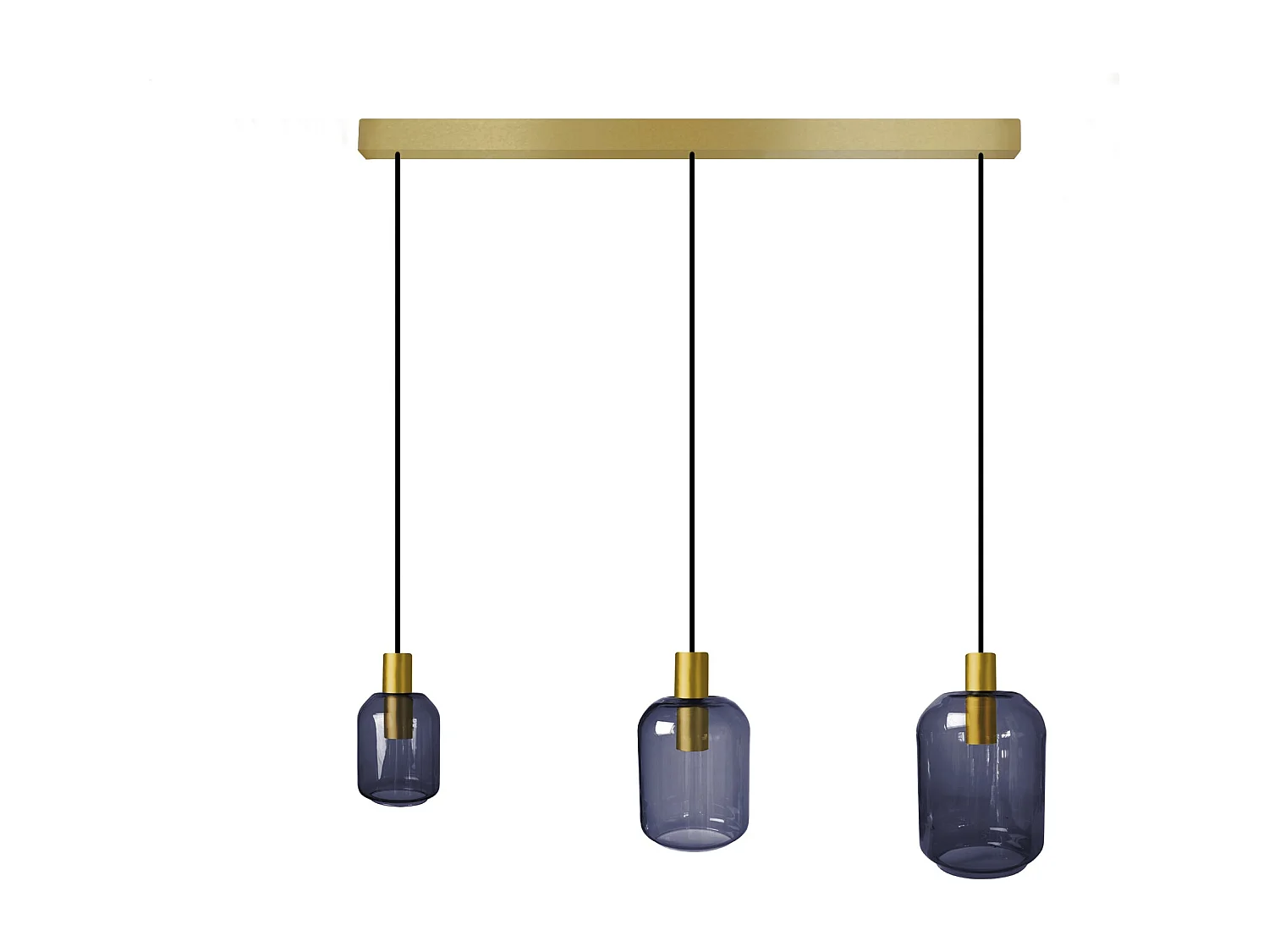 Suspensão TOSEL  SVALBARD SMB vidro bar transparente D60 x  H100  cm