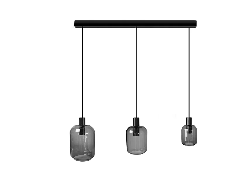 Suspensão TOSEL  SVALBARD SMB vidro bar lilás D60 x  H100  cm