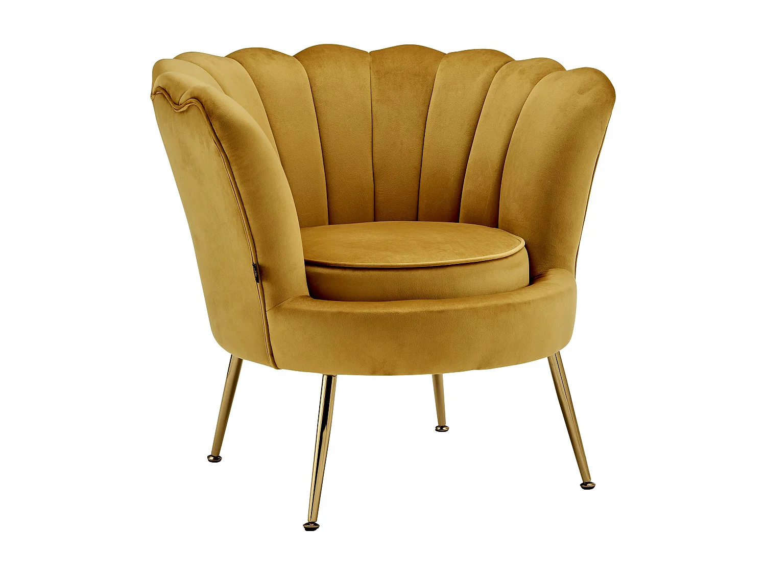 Kelsey | Fauteuils en velours doré