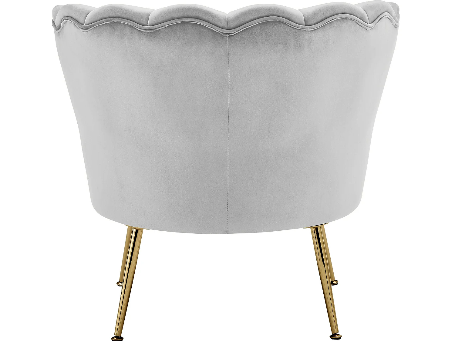 Sedia imbottita con rivestimento in velluto grigio