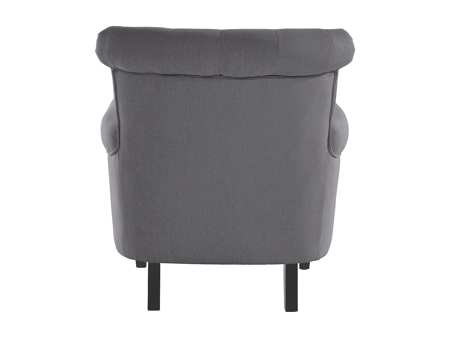 Cooper | Chaise d'appoint rembourrée en tissu gris