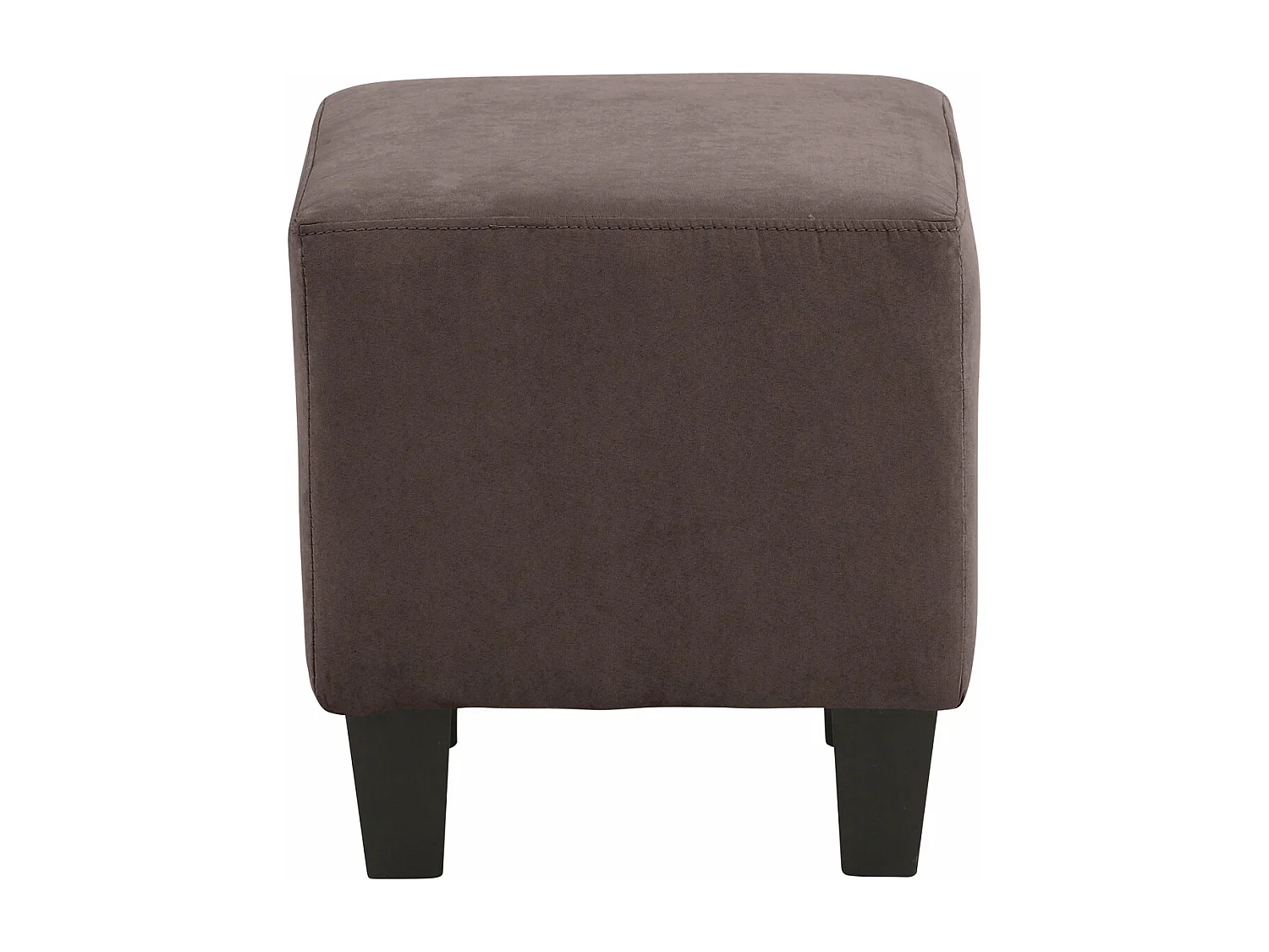Zhili-Gestoffeerde Accent Stoel met Kruk in Microfiber Bruin
