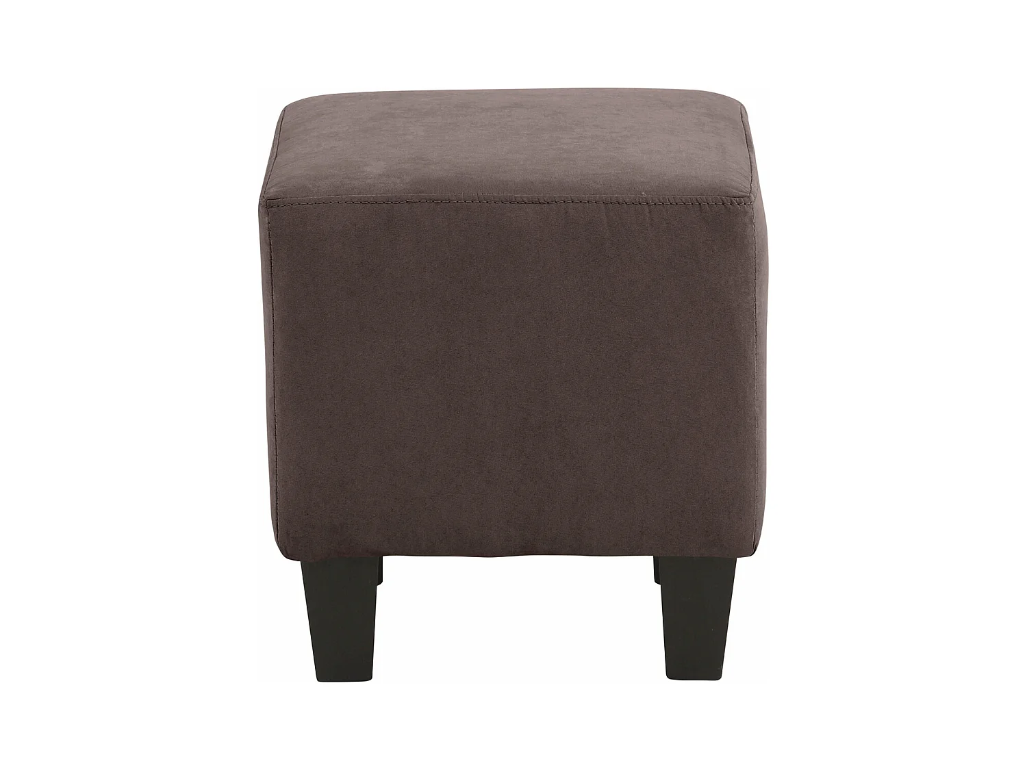 Zhili | Fauteuils rembourrée avec tabouret en microfibre marron