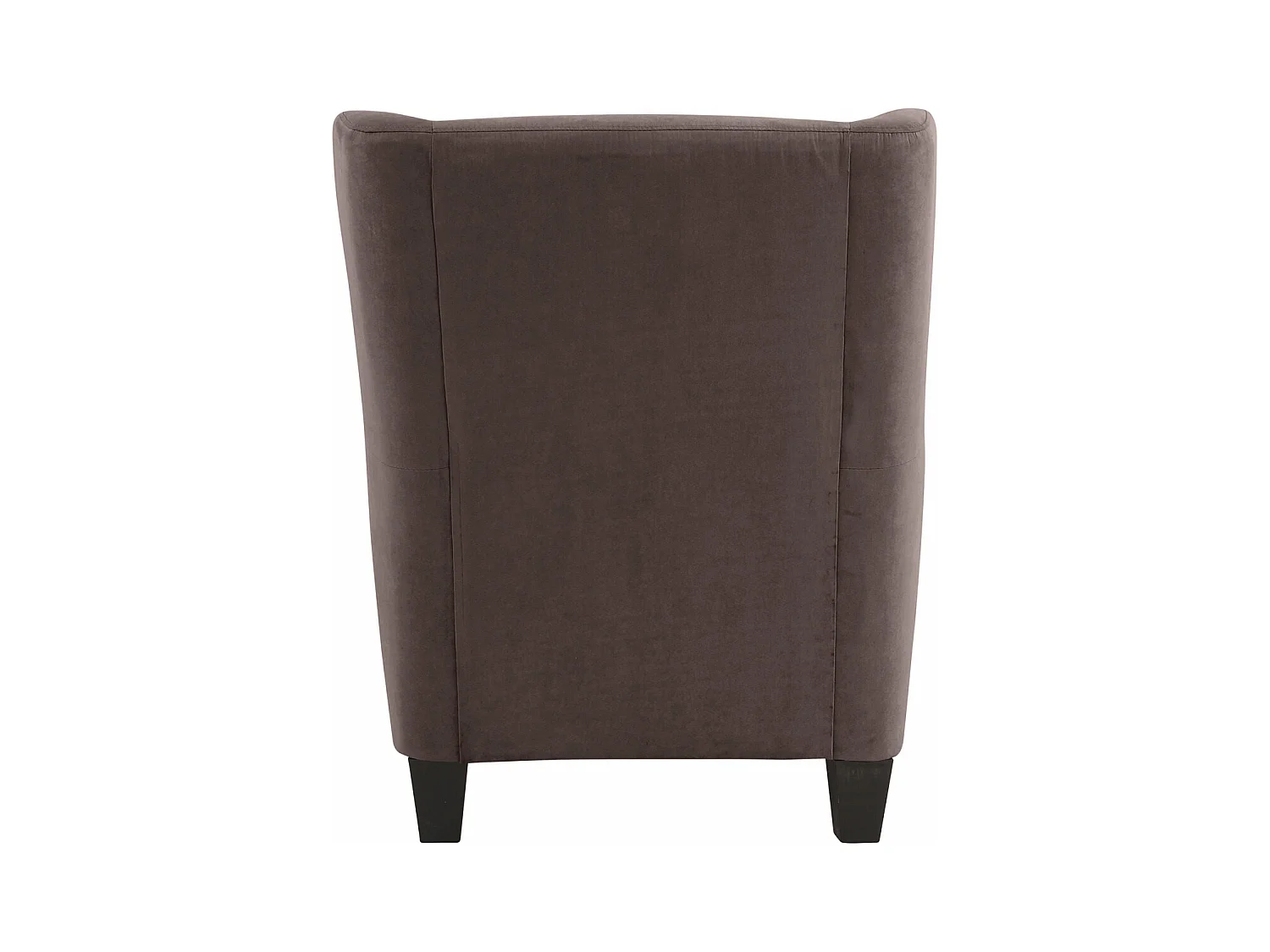 Zhili | Fauteuils rembourrée avec tabouret en microfibre marron
