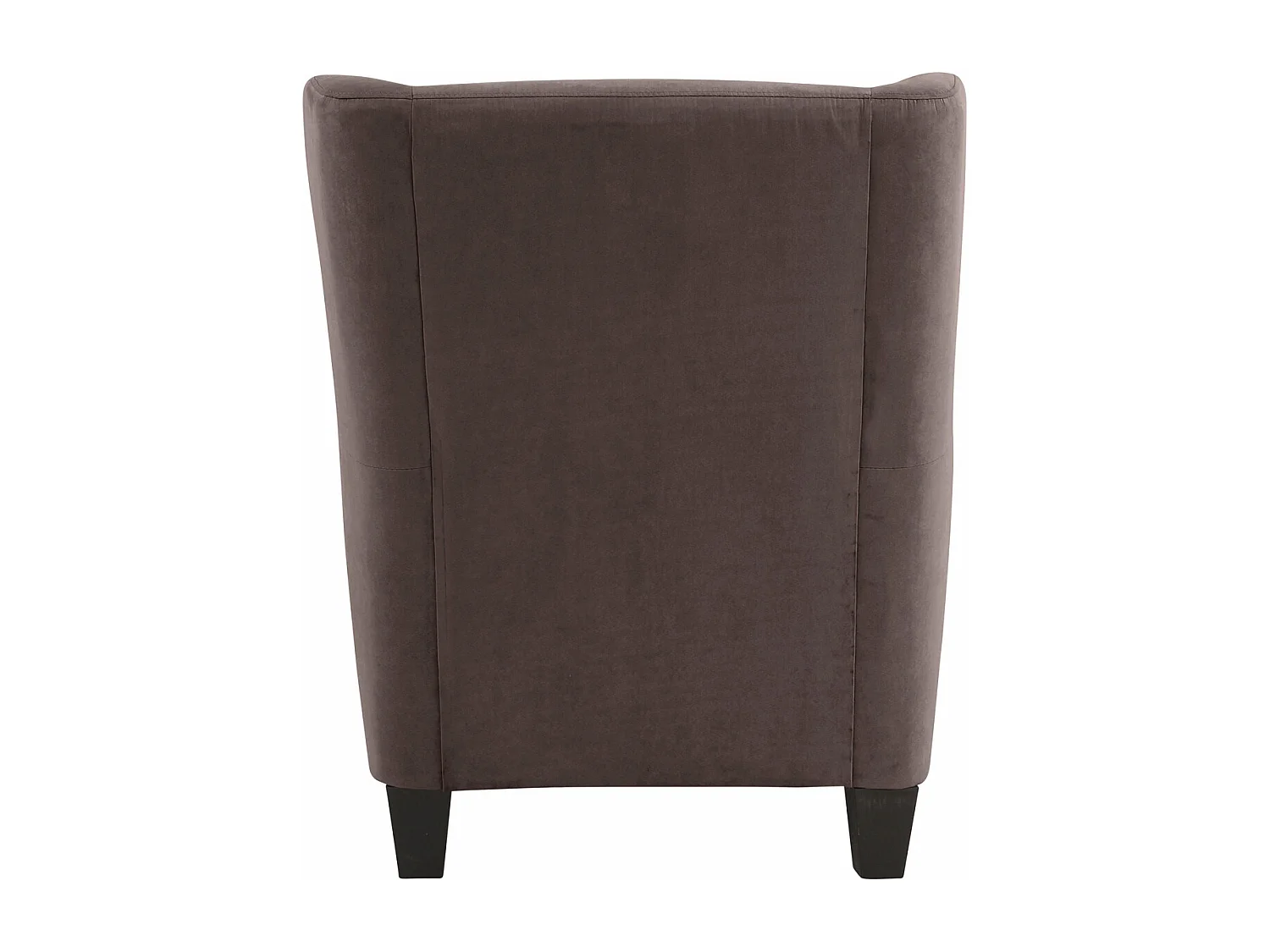 Zhili | Fauteuils rembourrée avec tabouret en microfibre marron