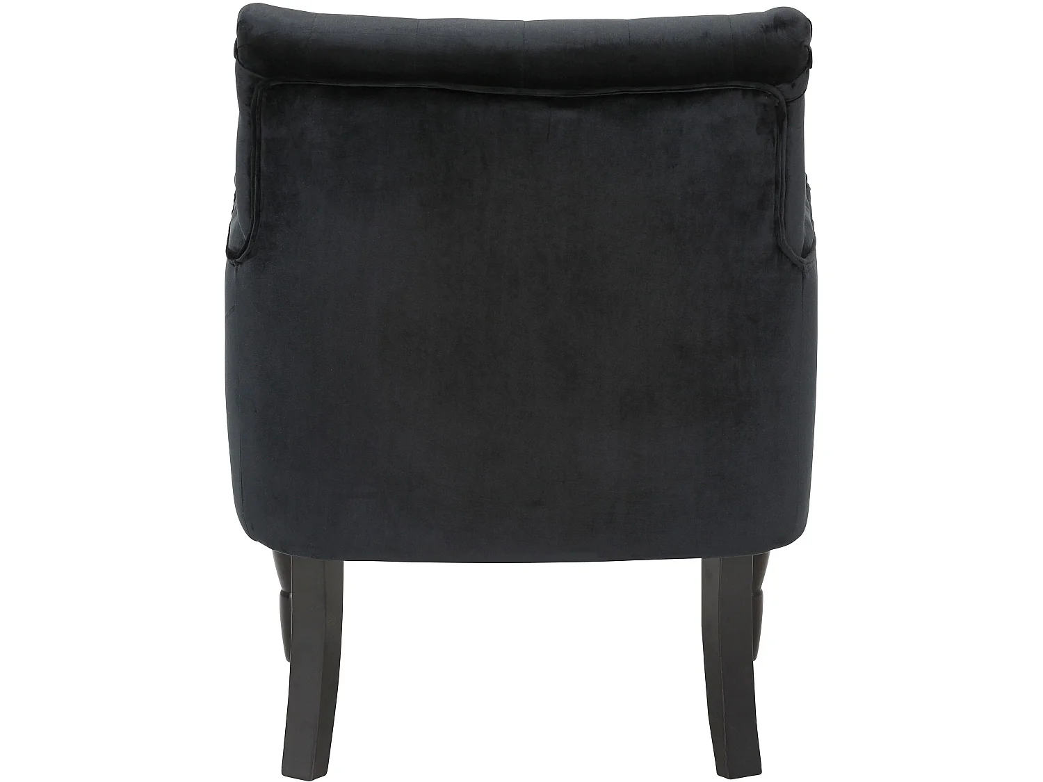 Chaise d'appoint en velours noir