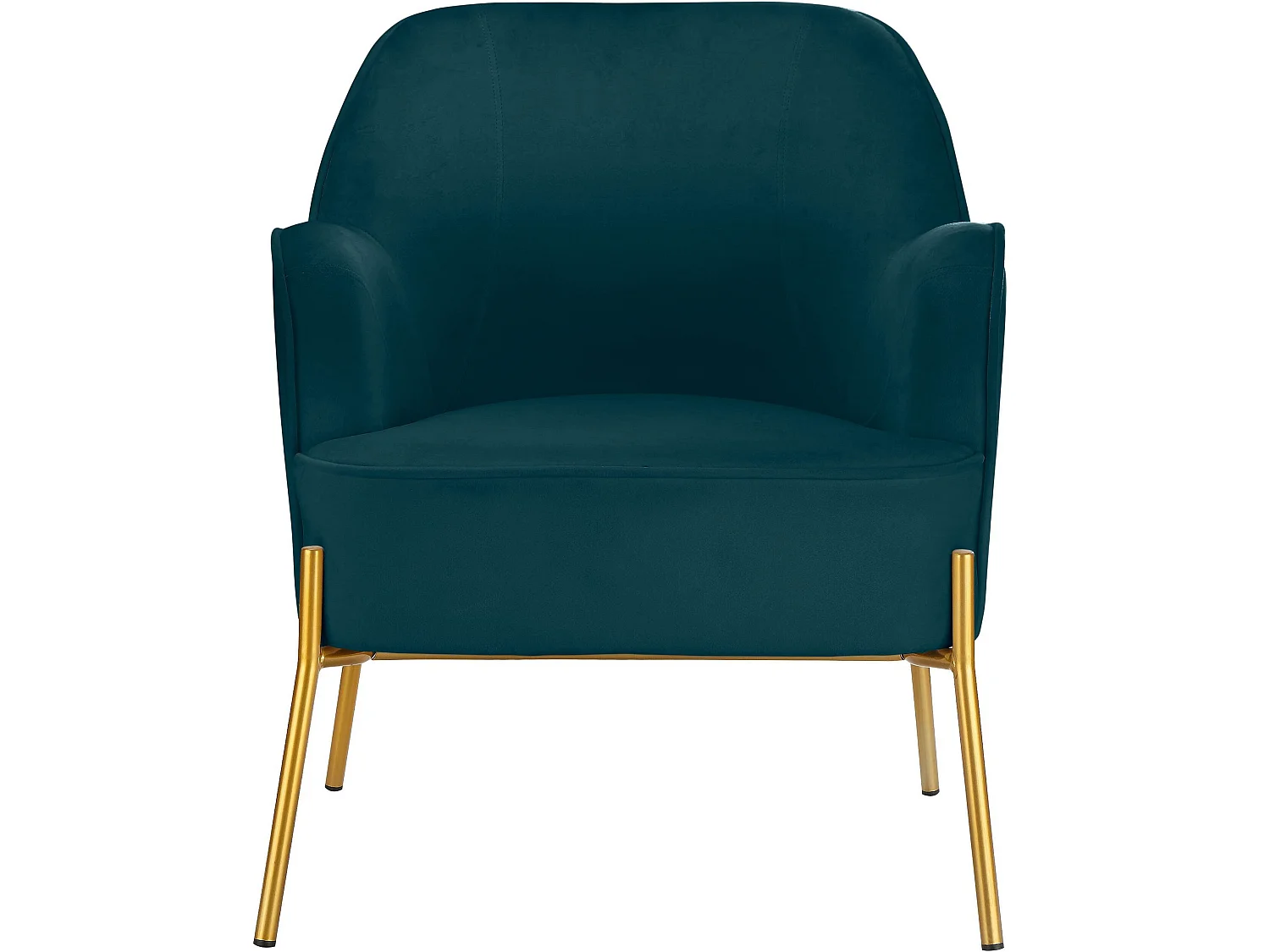 Runa | Chaise d'appoint rembourrée en velours pétrole