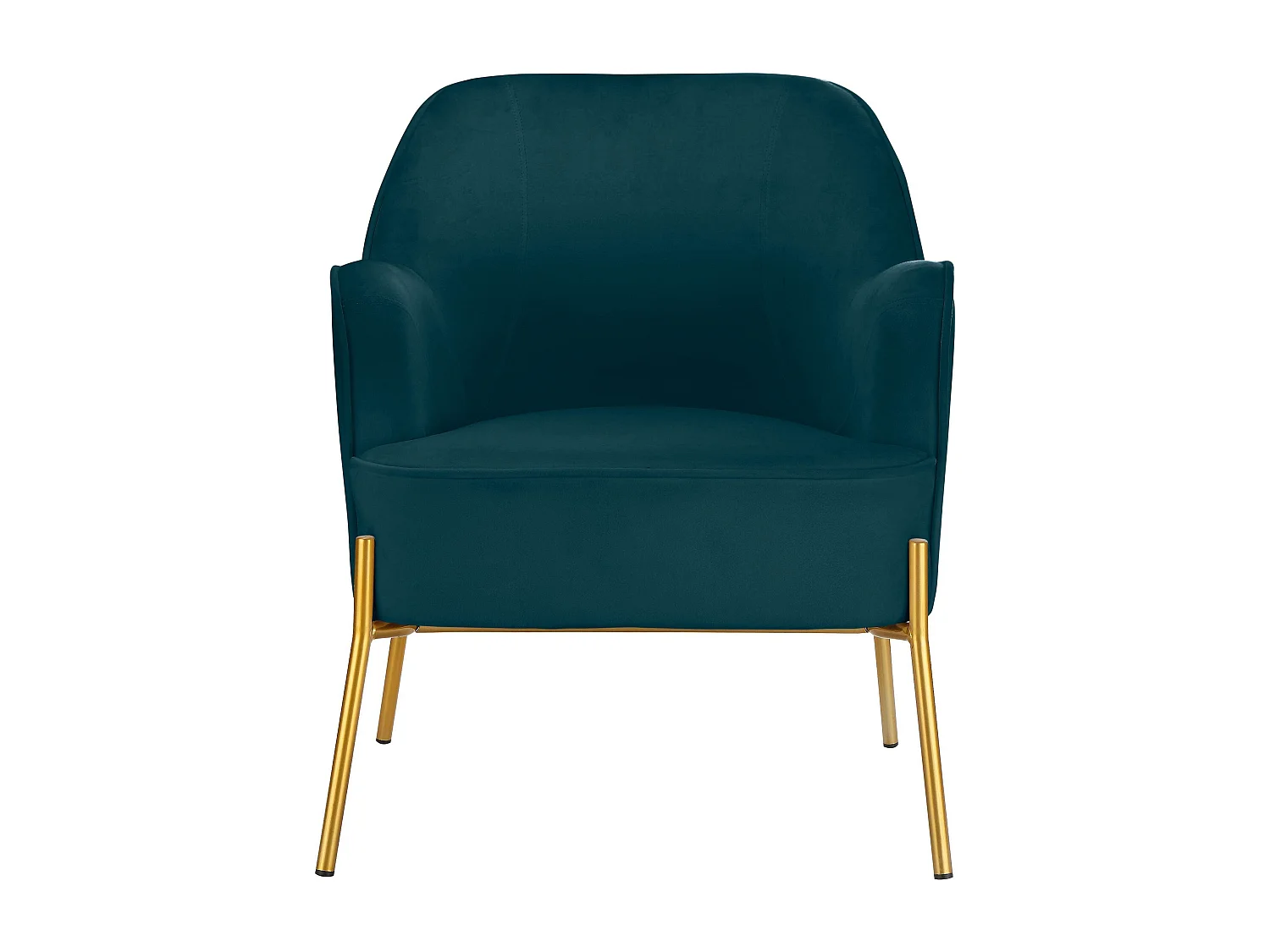 Runa | Chaise d'appoint rembourrée en velours pétrole