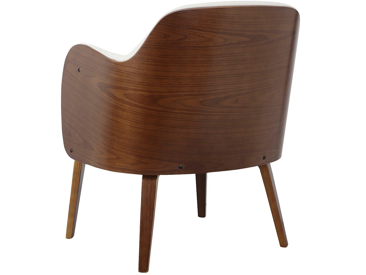 Haruko | Chaise d'appoint rembourrée en crème dolly teddy