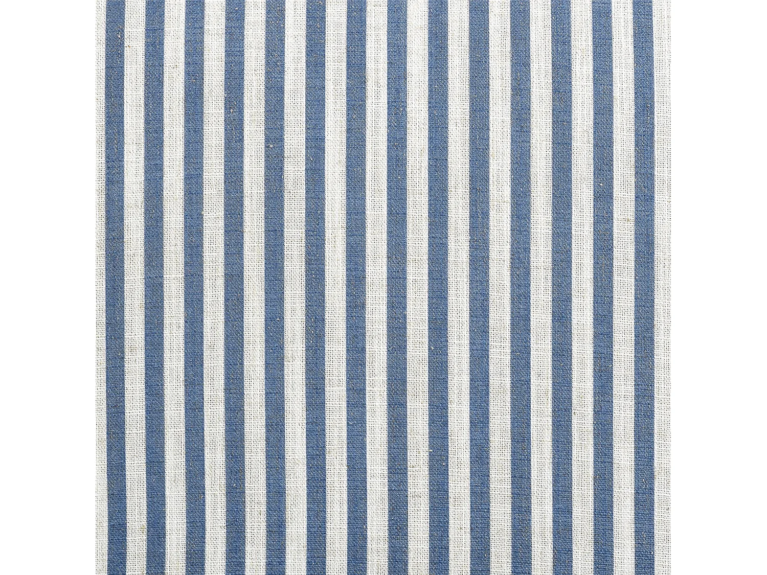 Akzentstuhl in Leinen Blau Gestreift