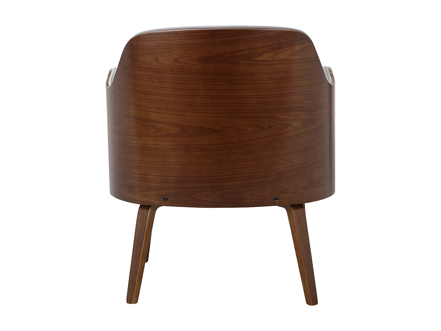 Sedia imbottita con rivestimento in dolly teddy grigio chiaro