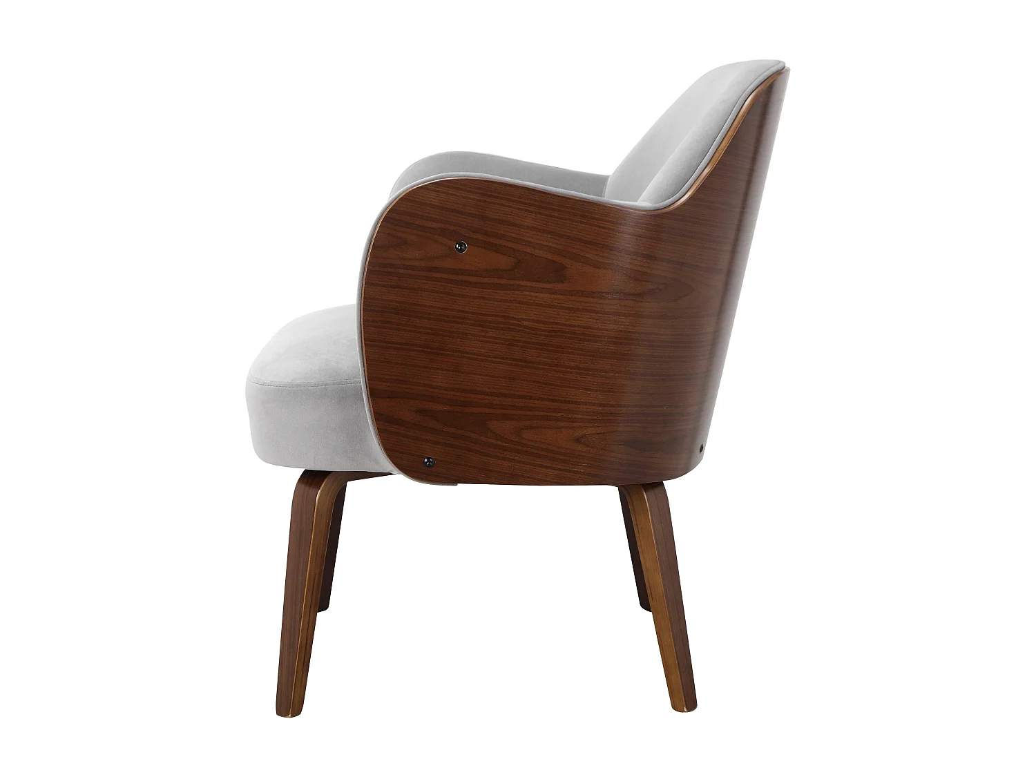 Haruko | Fauteuils en tissu gris clair