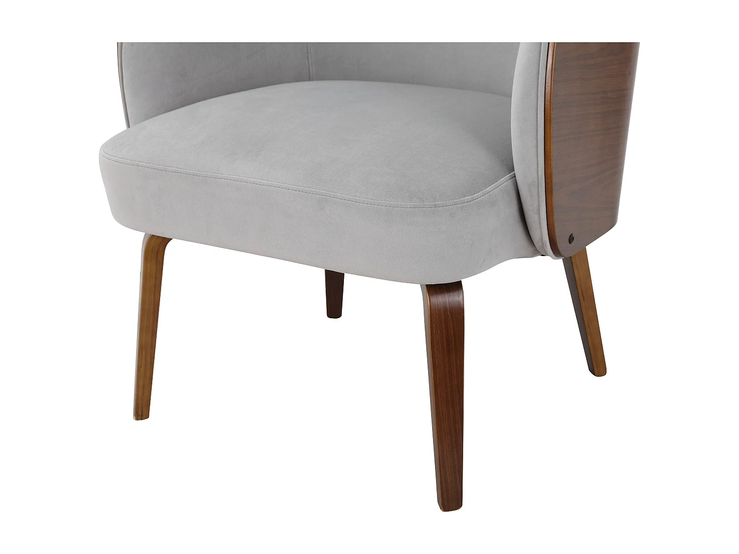 Haruko | Fauteuils en tissu gris clair