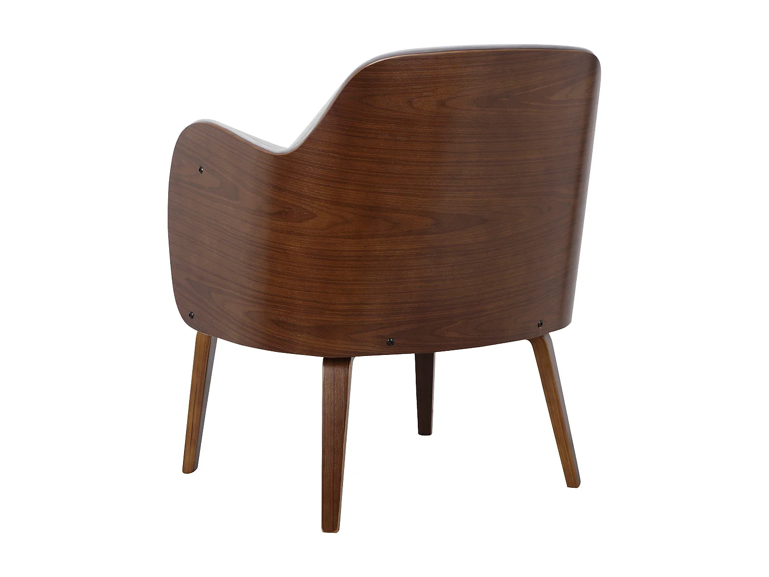 Silla decorativa tapizada en dolly teddy gris claro