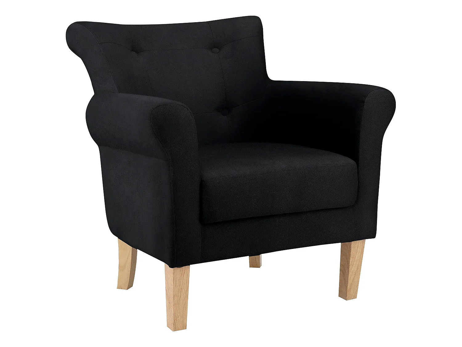 Colton | Chaise tapissée en tissu tissé gris