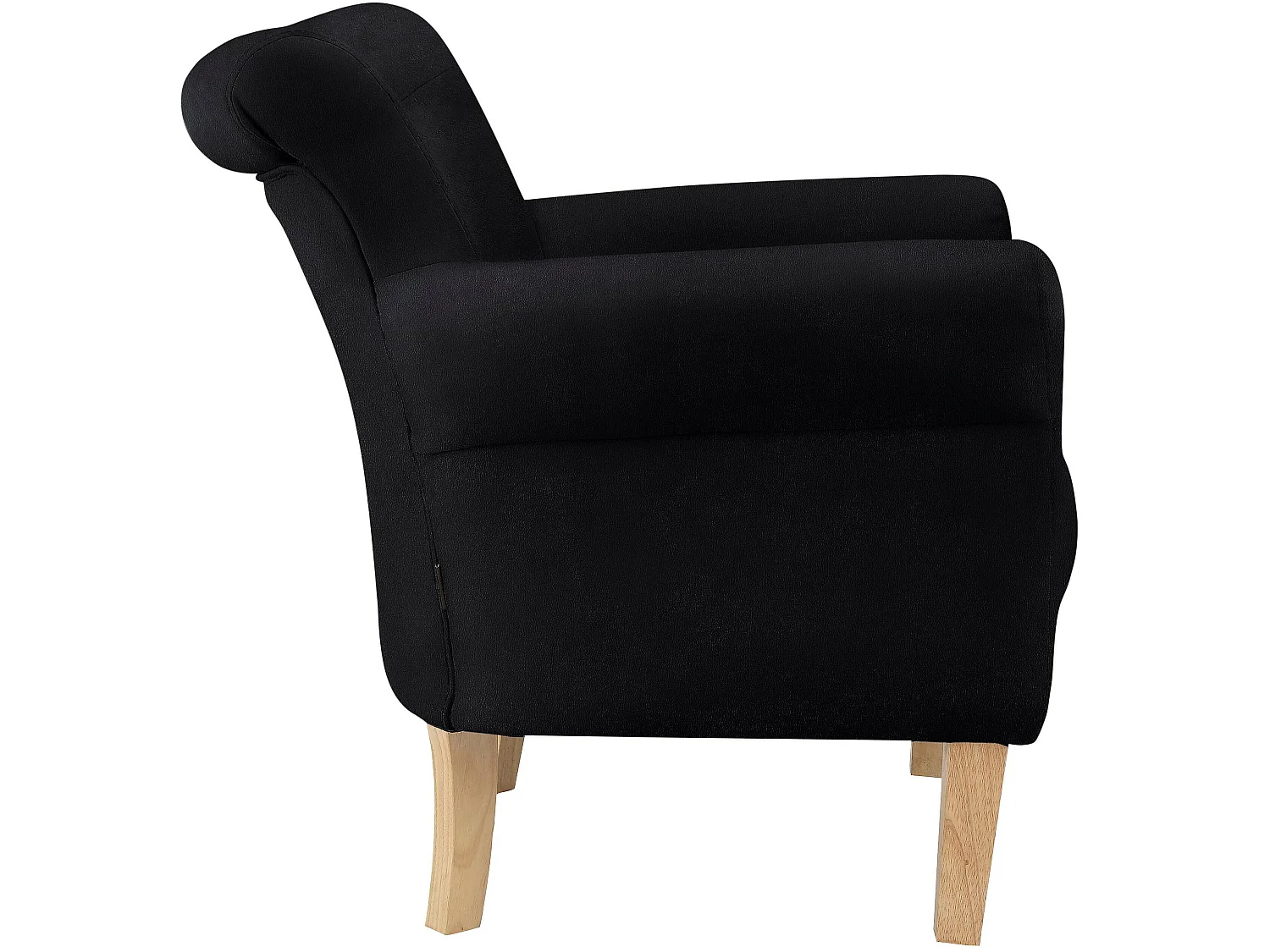 Colton | Chaise tapissée en tissu tissé gris