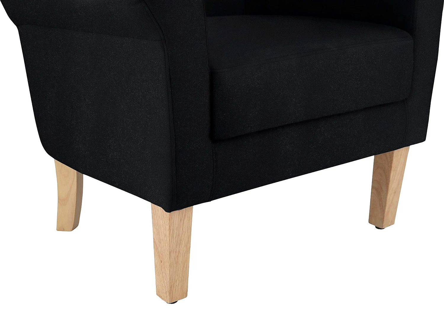 Colton | Chaise tapissée en tissu tissé gris