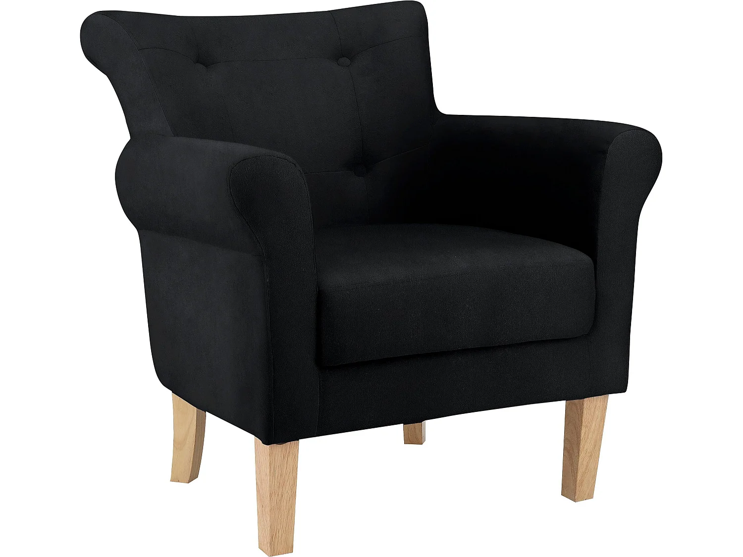 Colton | Chaise tapissée en tissu tissé gris