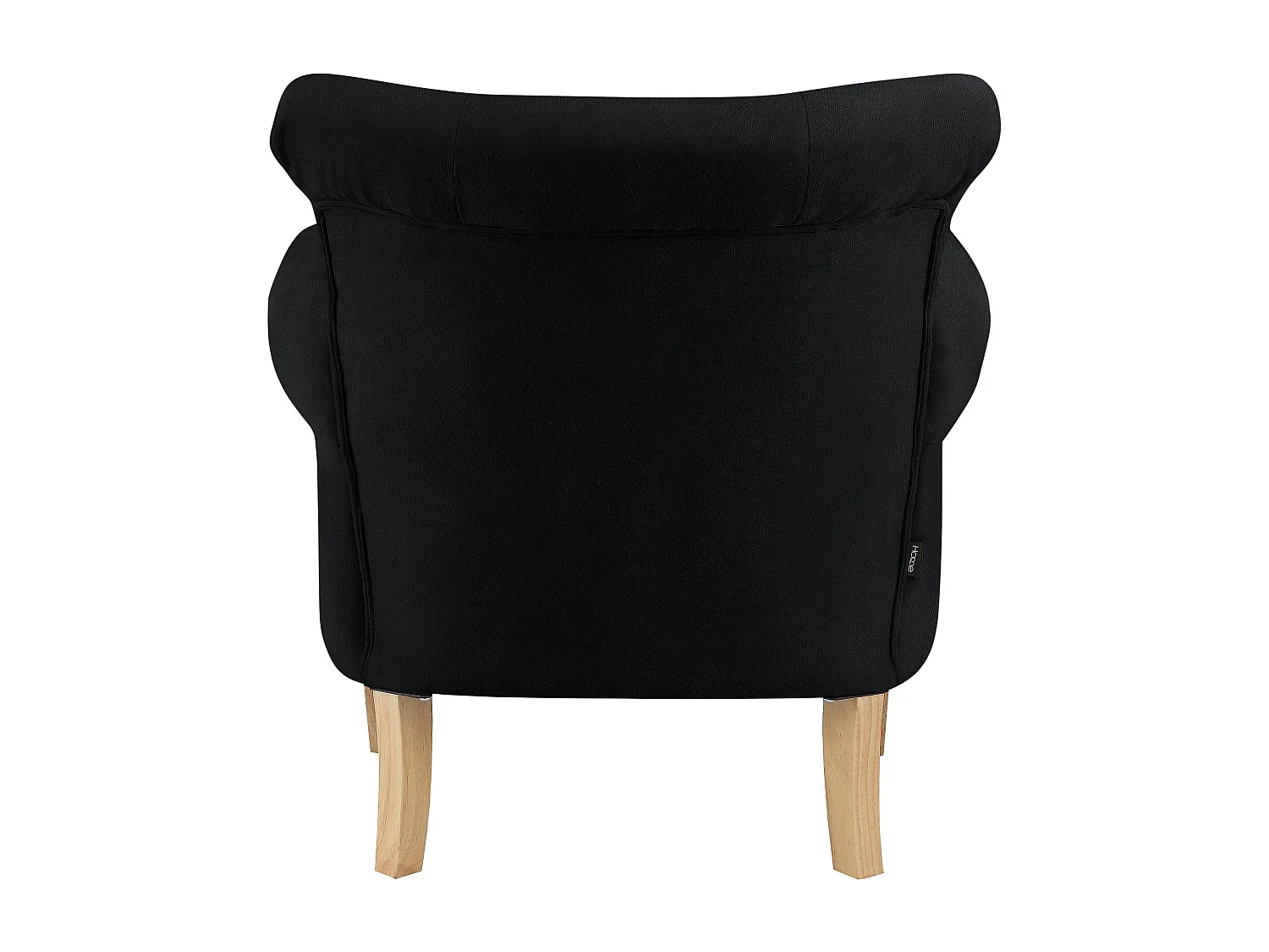 Gepolsterter Akzentstuhl aus gewebtem Stoff Grau