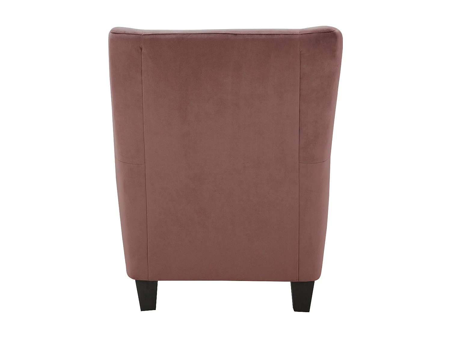 Silla decorativa tapizada con taburete en terciopelo rosa