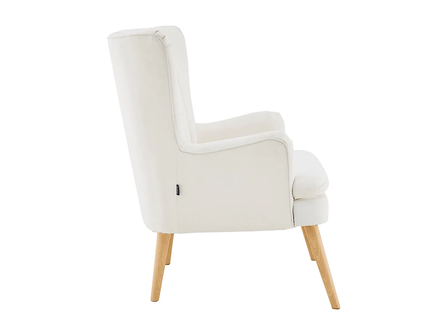 Zenia | Cadeira de acento estofada em PU Creme