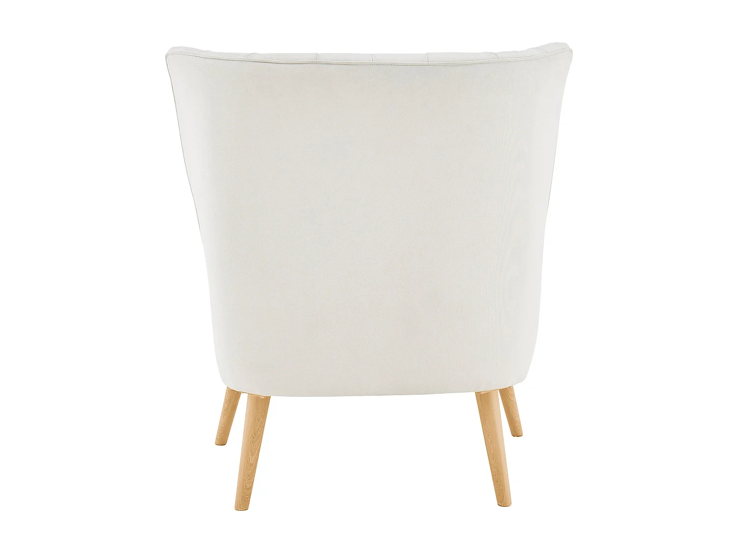 Zenia | Chaise d'appoint rembourrée en PU crème