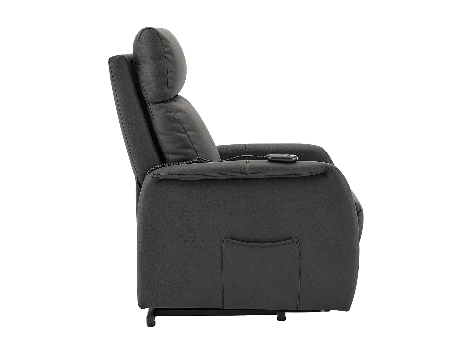 Herman | Fauteuil inclinable en tissu anthracite