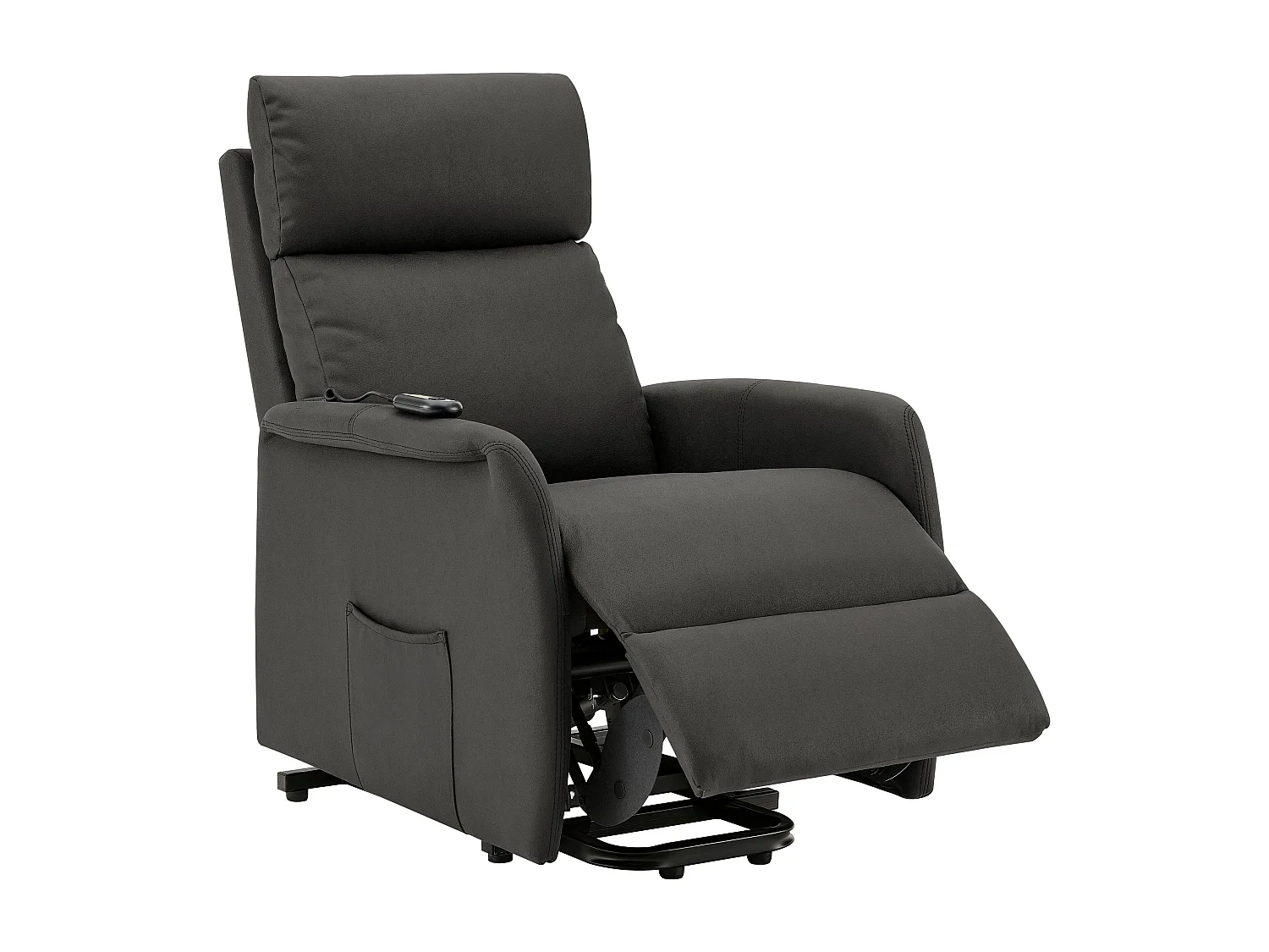 Herman | Fauteuil inclinable en tissu anthracite
