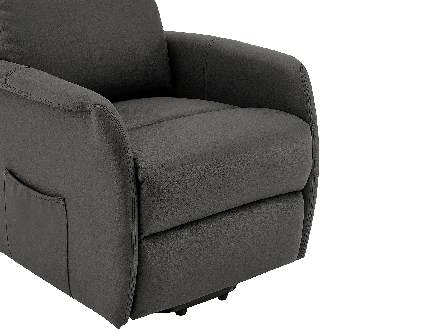 Herman | Fauteuil inclinable en tissu anthracite