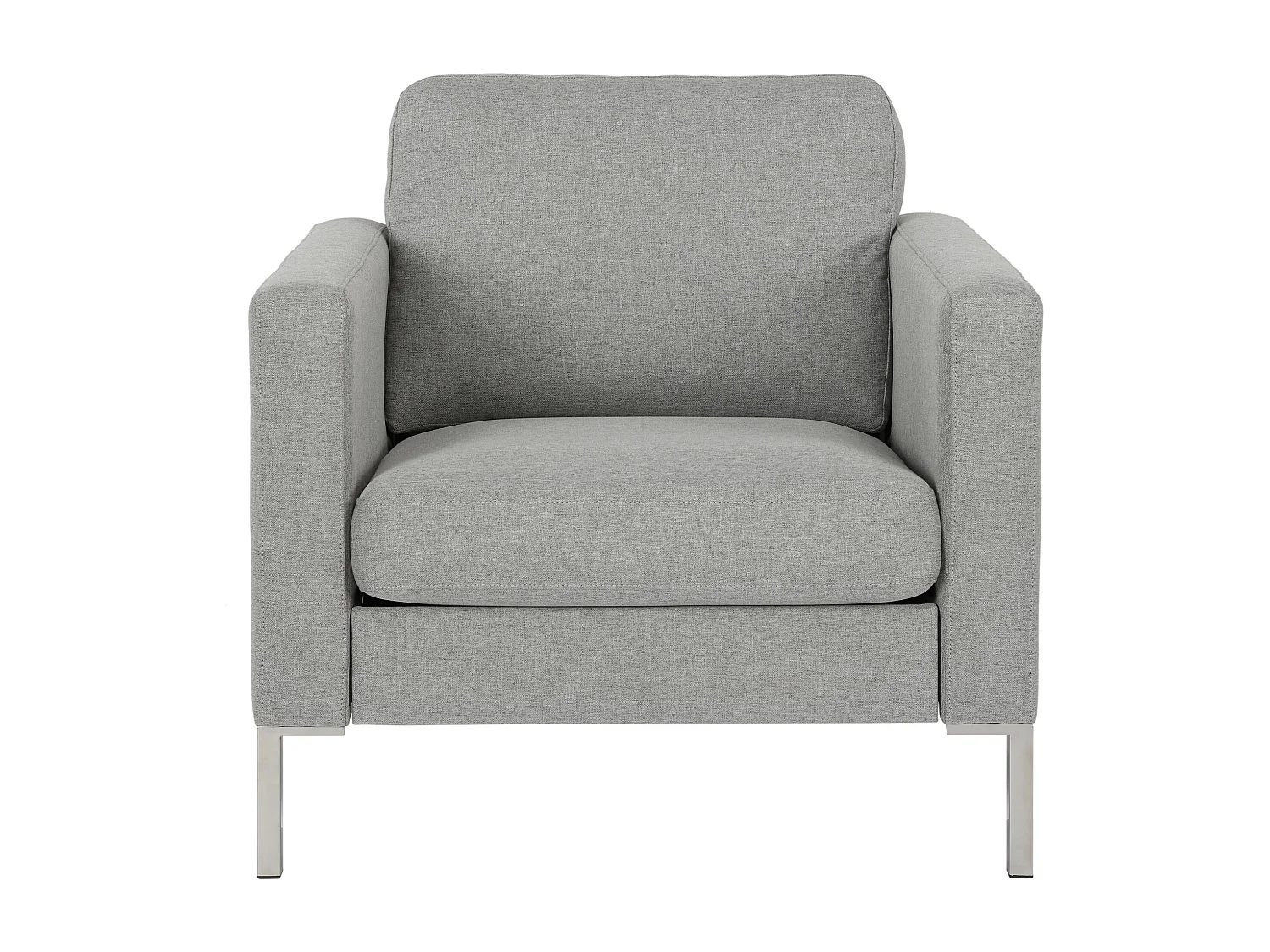 Sedia accento in lino grigio