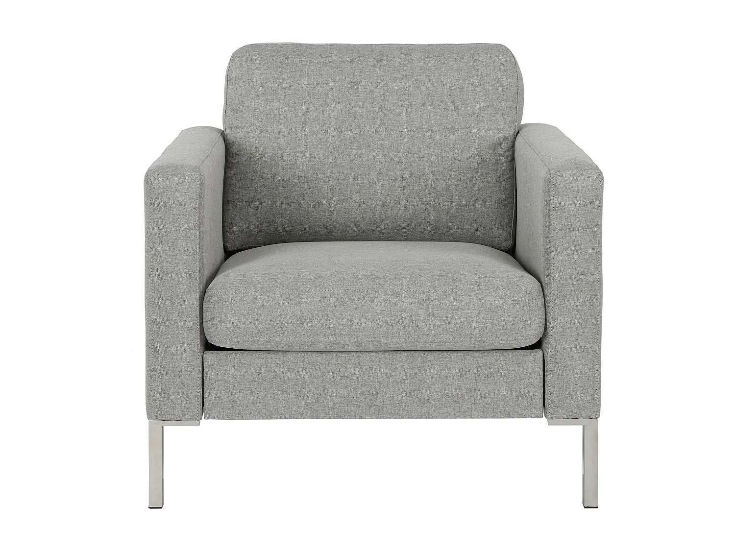 Sedia accento in lino grigio