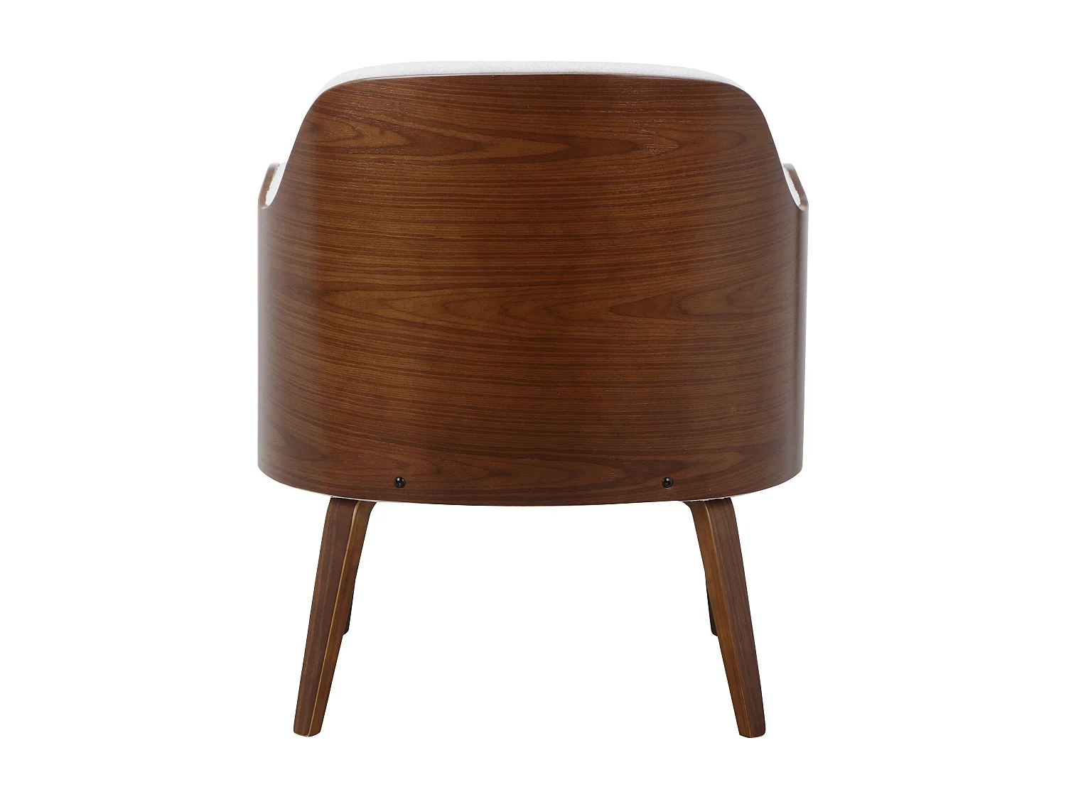 Haruko | Chaise d'appoint rembourrée en dolly teddy blanc cassé