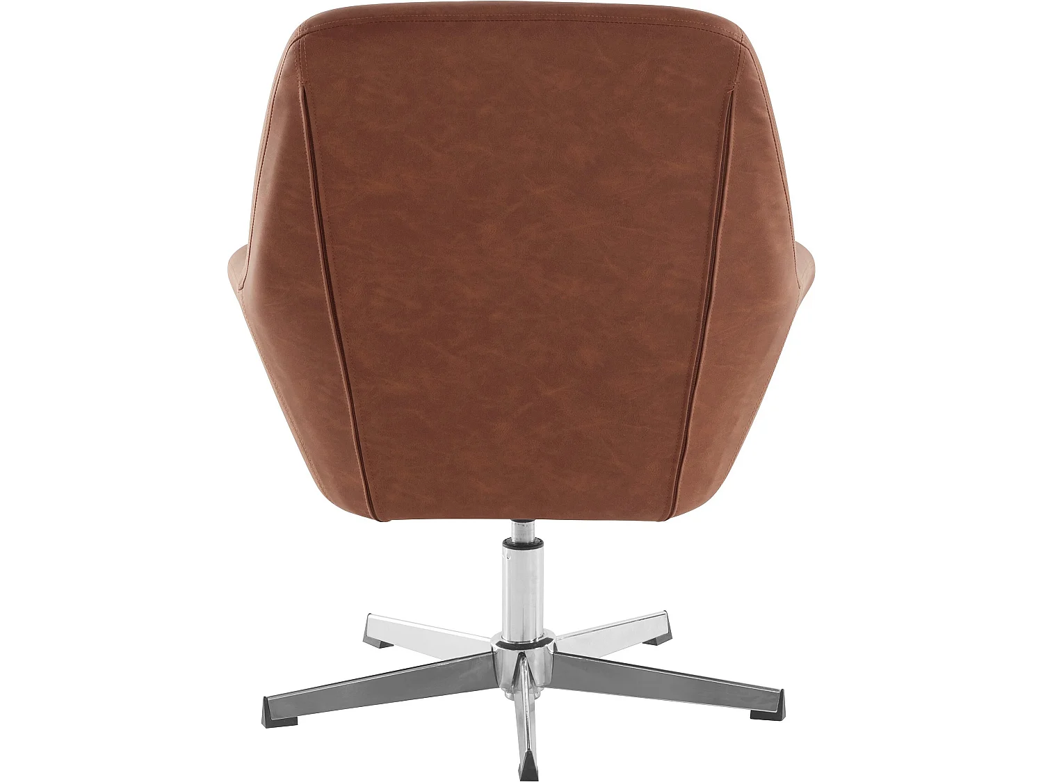 Naomi | Cadeira de Acento em PU Cognac