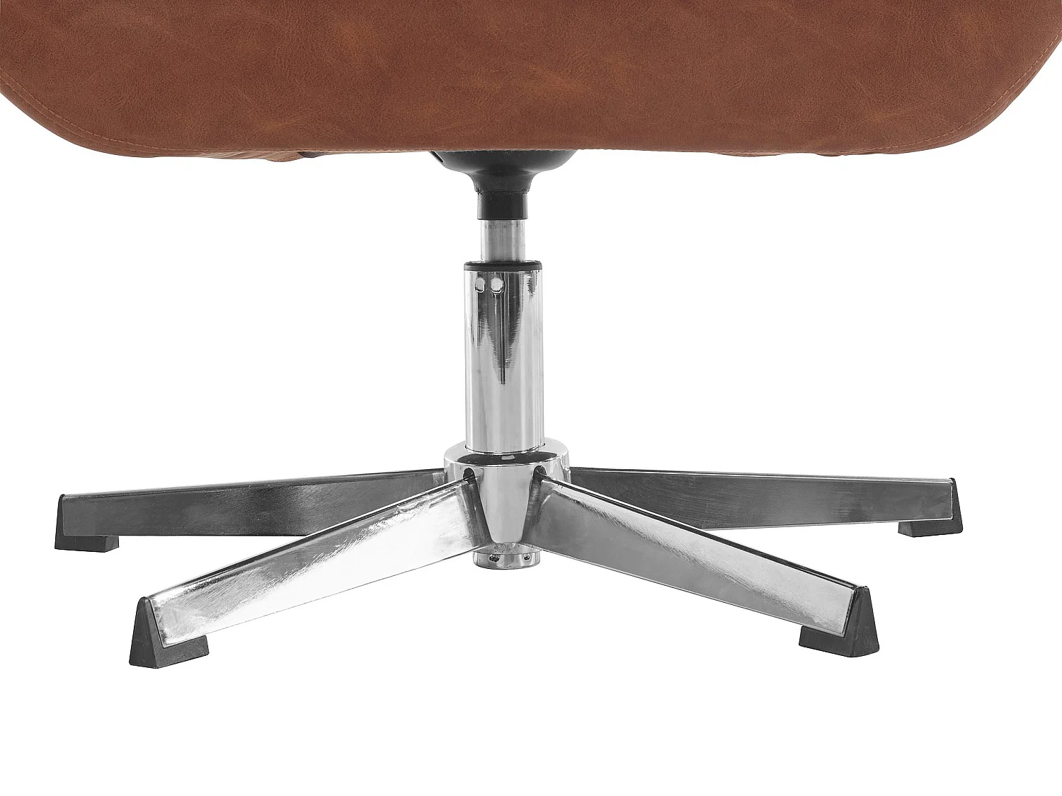 Naomi | Cadeira de Acento em PU Cognac