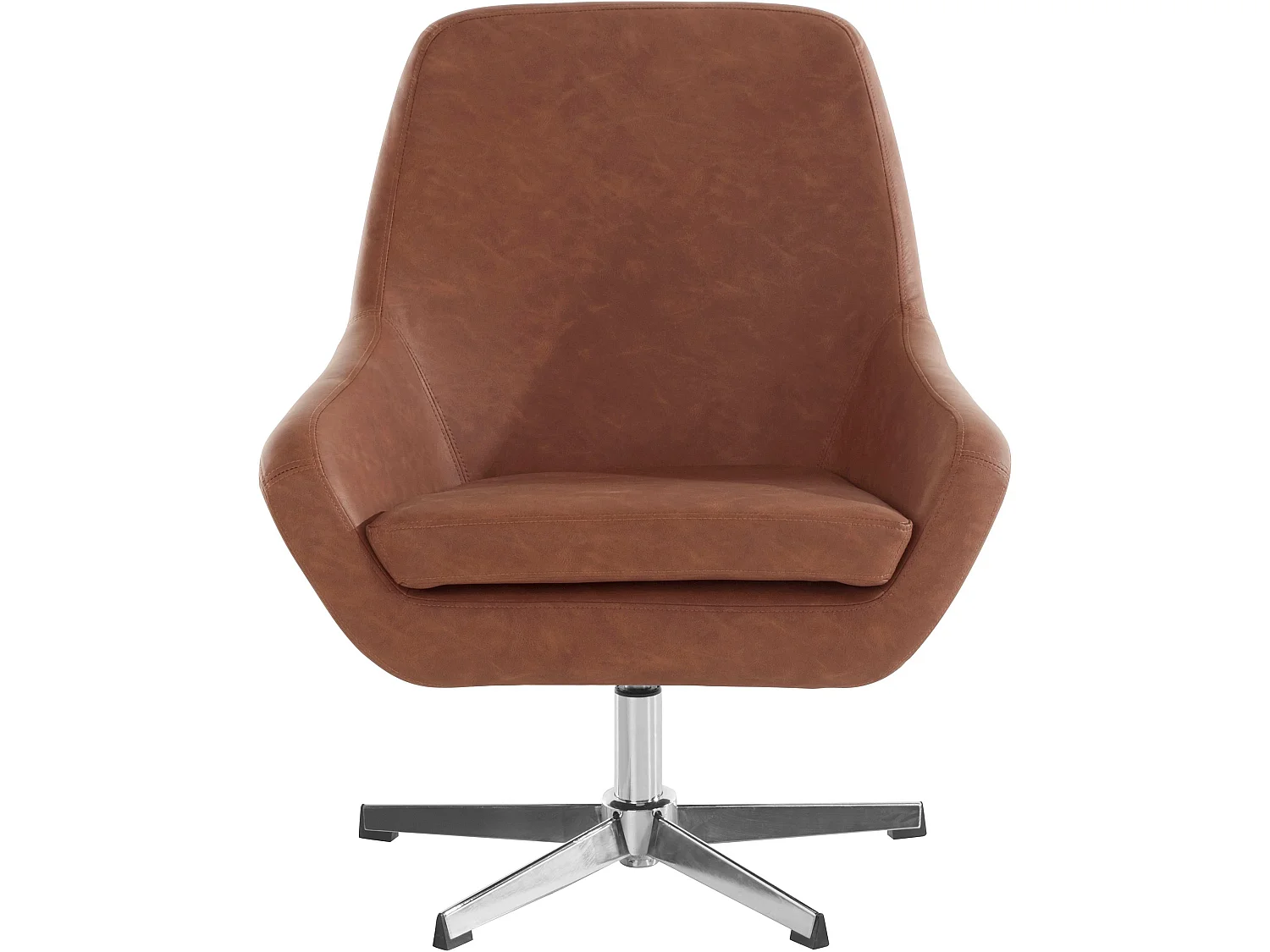 Naomi | Chaise d'appoint en PU cognac