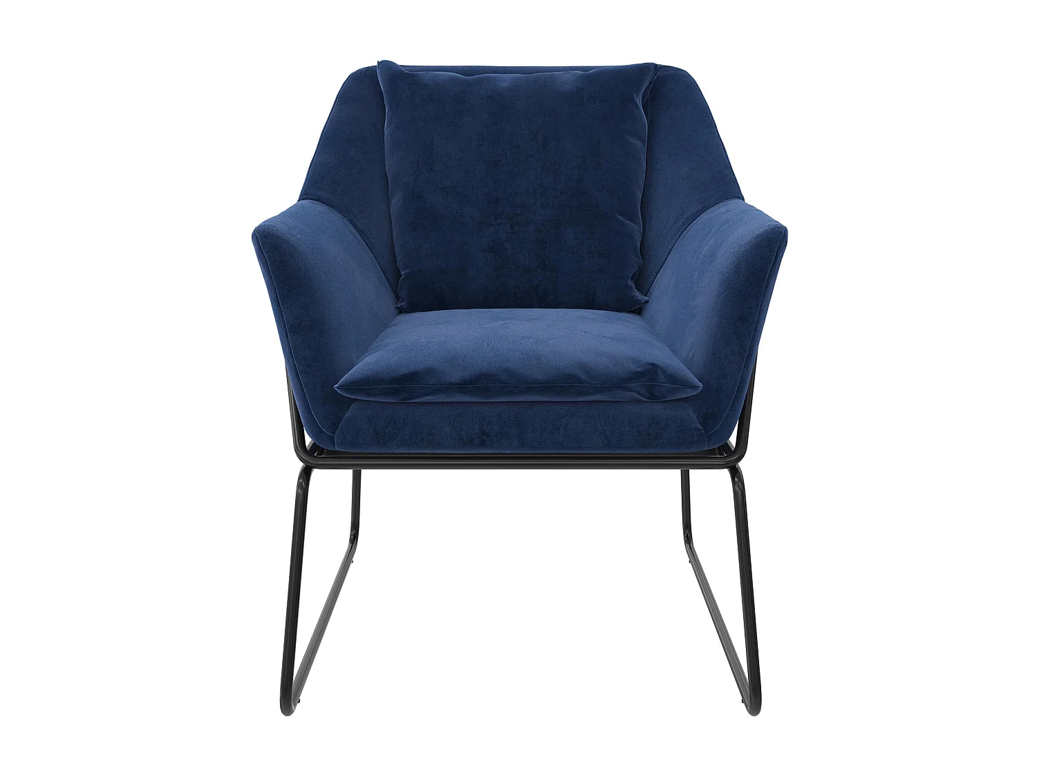 Avery | Fauteuils en velours bleu