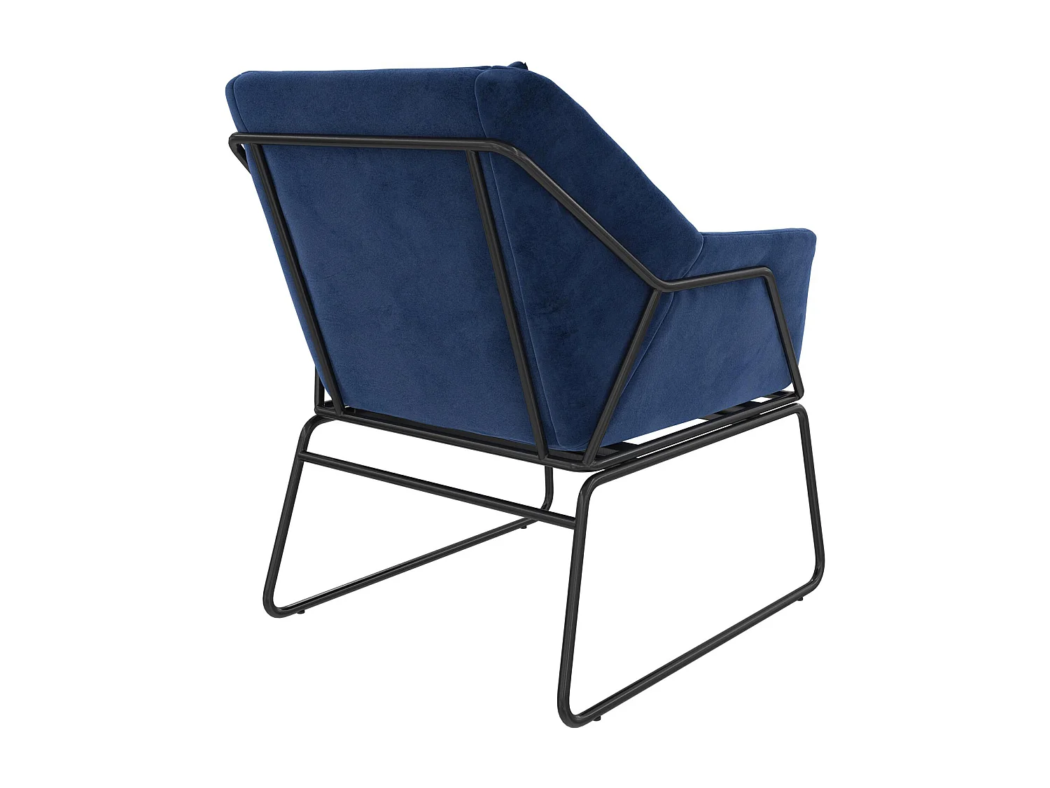Avery | Fauteuils en velours bleu