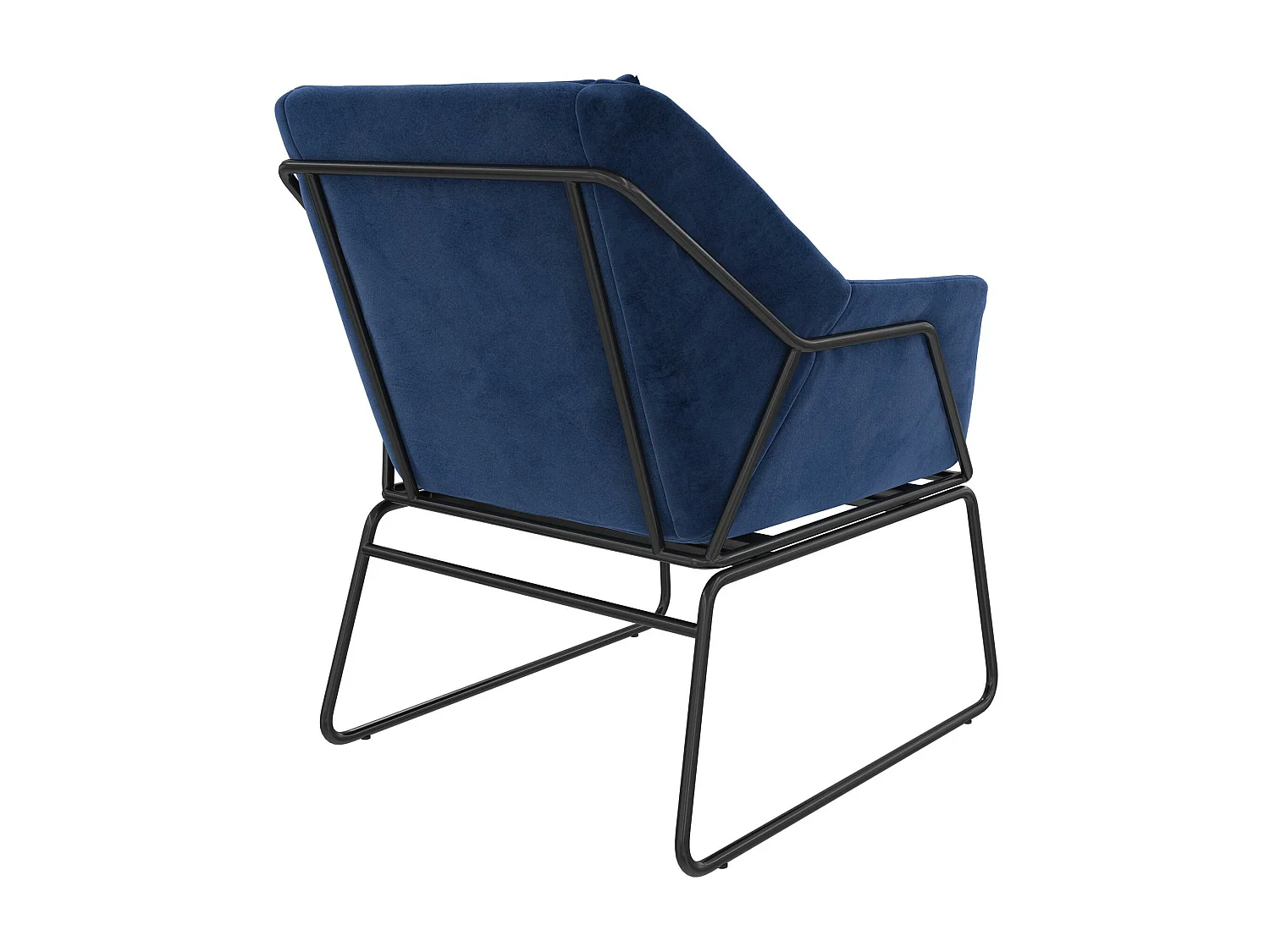Avery | Fauteuils en velours bleu